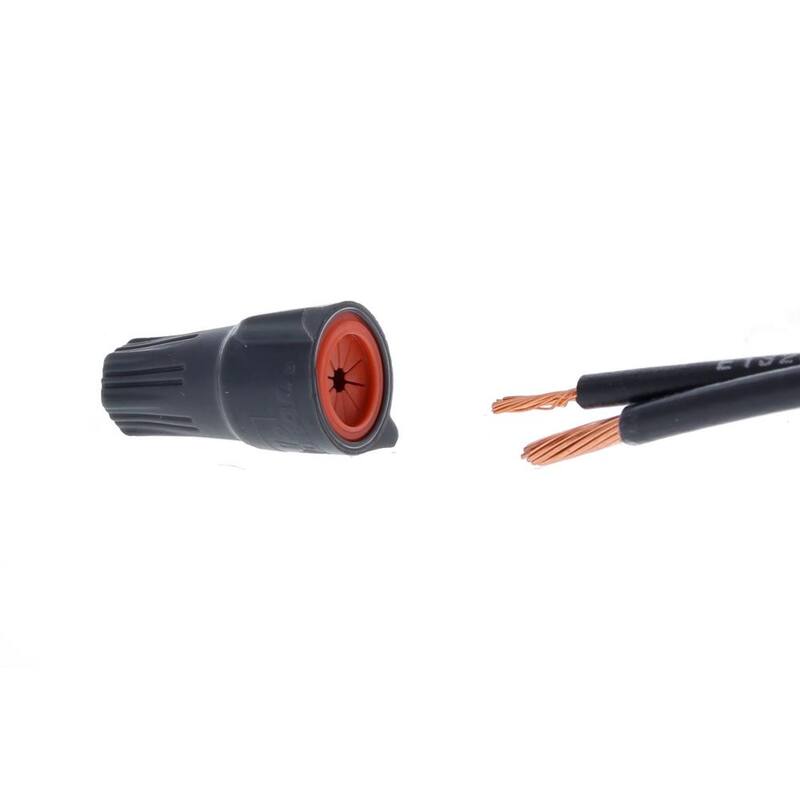 Conector de cables IDEAL WeatherProof Modelo 61 en gris y naranja (caja de 1000) - 30-1361