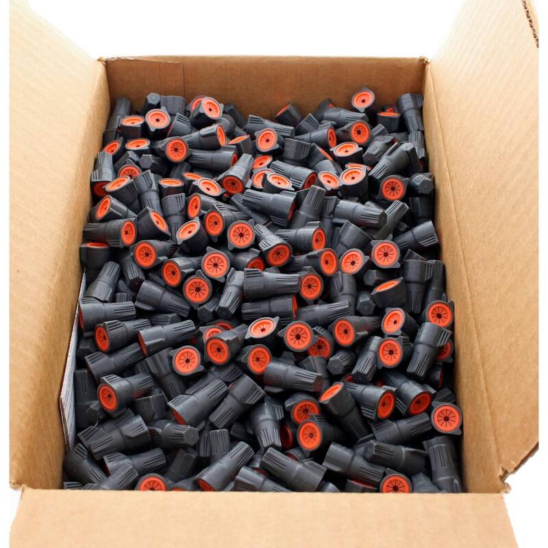 Conector de cables IDEAL WeatherProof Modelo 61 en gris y naranja (caja de 1000) - 30-1361