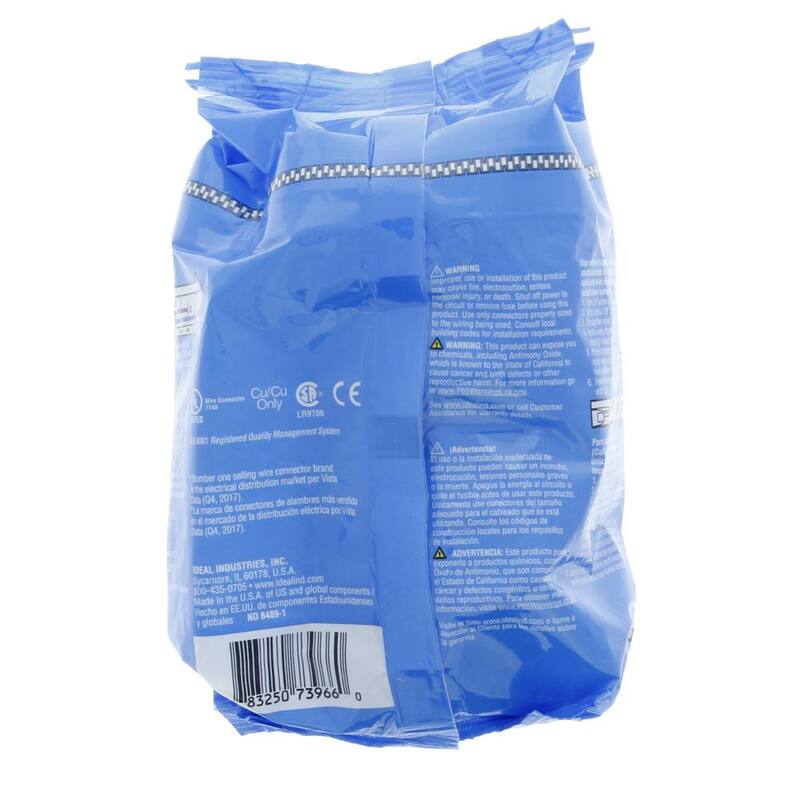 Conector de alambre IDEAL 454 Wing-Nut, Azul (100/Bolsa) - 30-654