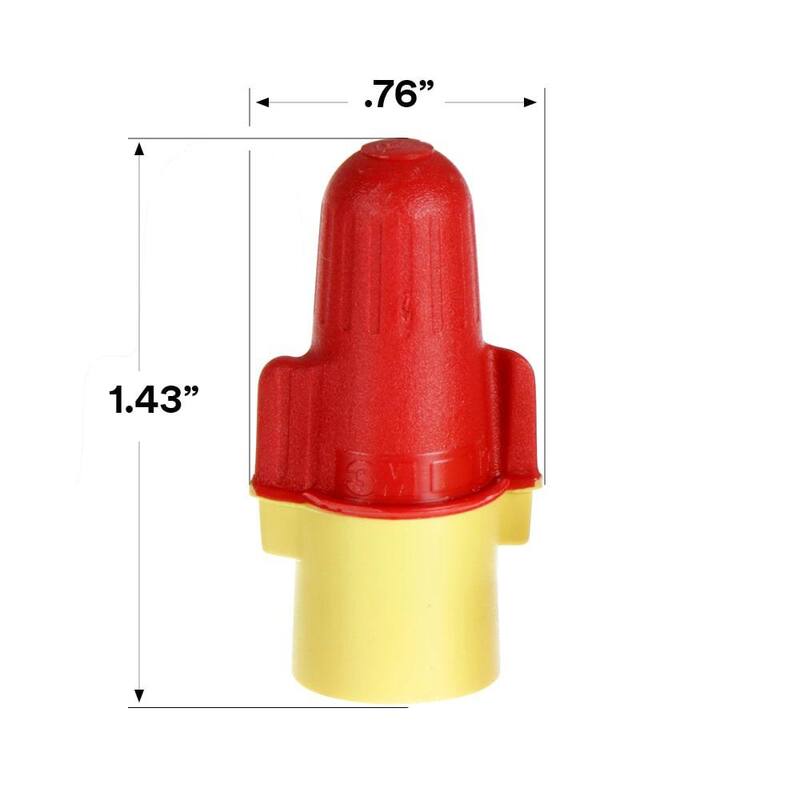 Conector a prueba de malos contactos 3M Performance Plus, Rojo/Amarillo (Caja de 10) (100 por Bolsa) - R/A+Bolsa
