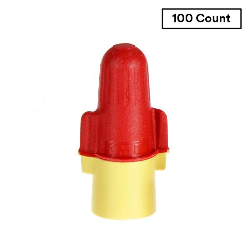 Conector a prueba de malos contactos 3M Performance Plus, Rojo/Amarillo (Caja de 10) (100 por Bolsa) - R/A+Bolsa