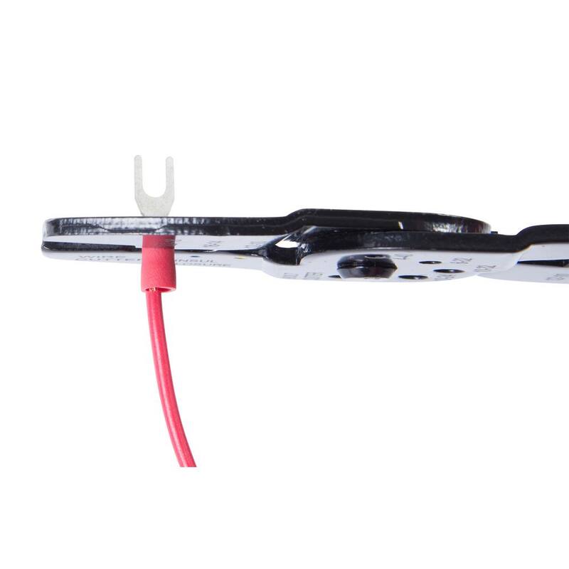 Terminal de lengüeta para perno de 4 a 6 AWG de Gardner Bender, vinilo rojo (paquete de 10) - 15-111.