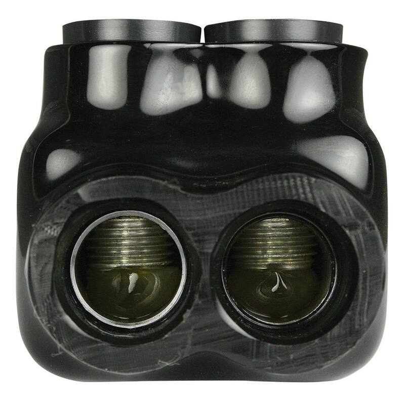 Conector multi-tap de doble lado ASI 2, negro 2/0 - 6 AWG, UL486B - AICD2-0-2