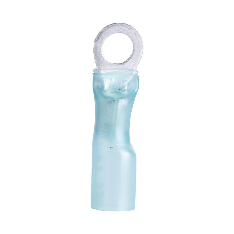 Gardner Bender 16-14 AWG 8-10 Stud Ring Spade Terminal, Azul (paquete de 5) - AMT-SR1614