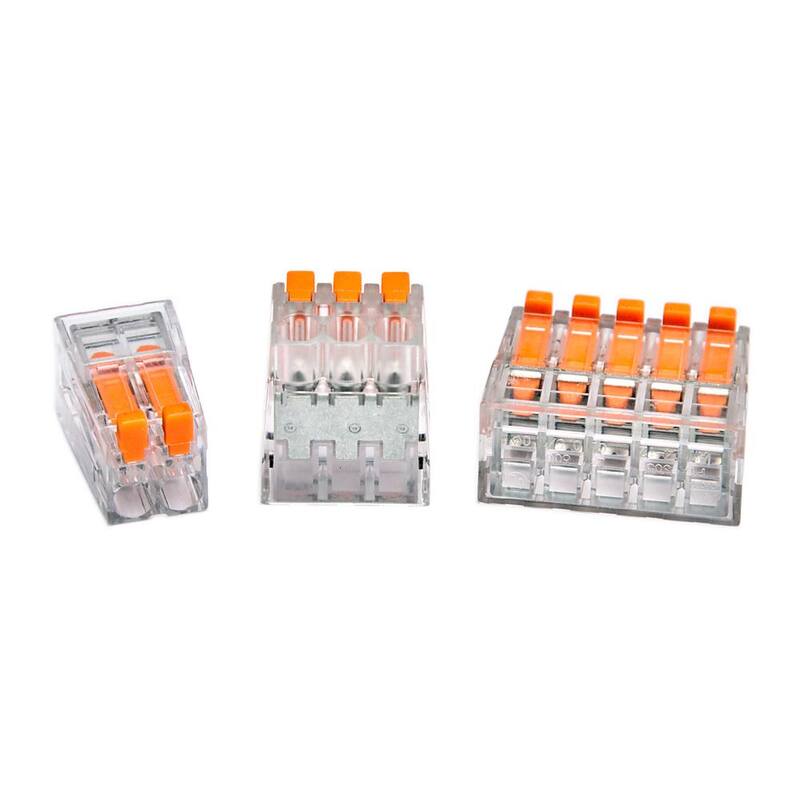 Conector de cable sin marca, empalme - 40 de 2 puertos, 20 de 3 puertos, 10 de 5 puertos (paquete de 70) - Mezcla PTA-S