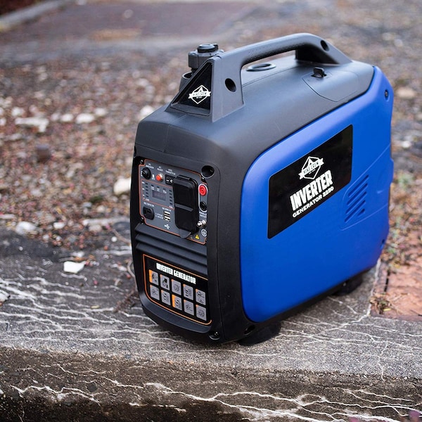 Hike Crew Portable and Inverter Generator, Gasoline, 2,200 W Rated, 2,250 W Surge, Recoil Start, 15/8 A - HCIG2250