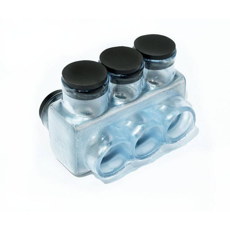 Conector múltiple aislado de 3 vías con entrada doble Unbranded Vision Tap 3/0 - 6 AWG - IPLD3/0-3CB