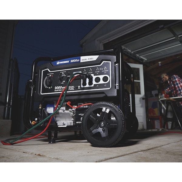 Powerhorse Dual Fuel Generator | 9,000 Surge Watt | Electric Start - 750133