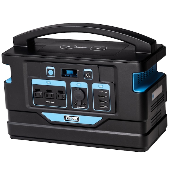 Pulsar Portable Generator, Battery Powered, 1,000 W Surge, 110V AC/12V, 10 A - PPS1000