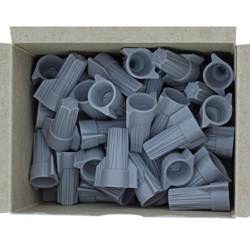IDEAL 342 Conector de Alambre Twister, Gris (Caja de 50) - 30-342.