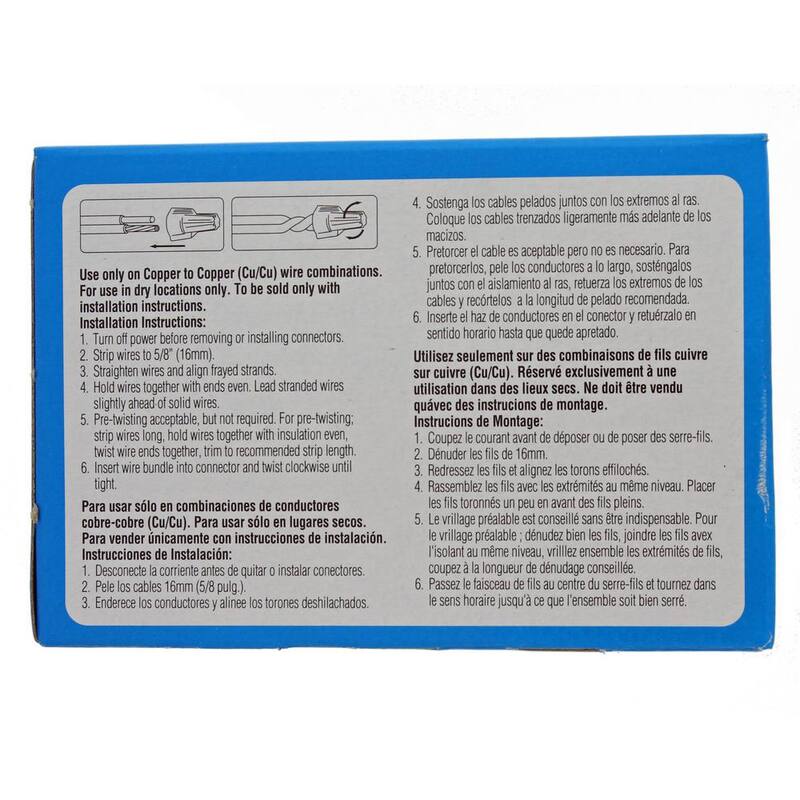 IDEAL 342 Conector de Alambre Twister, Gris (Caja de 50) - 30-342.