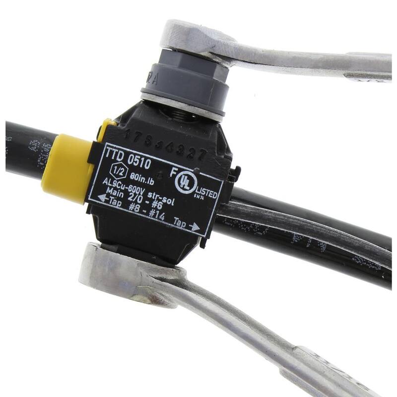IDEAL Principal 2/0 - 4 AWG, Toma 10-14 AWG Conector Tipo B - BTC2/0-14