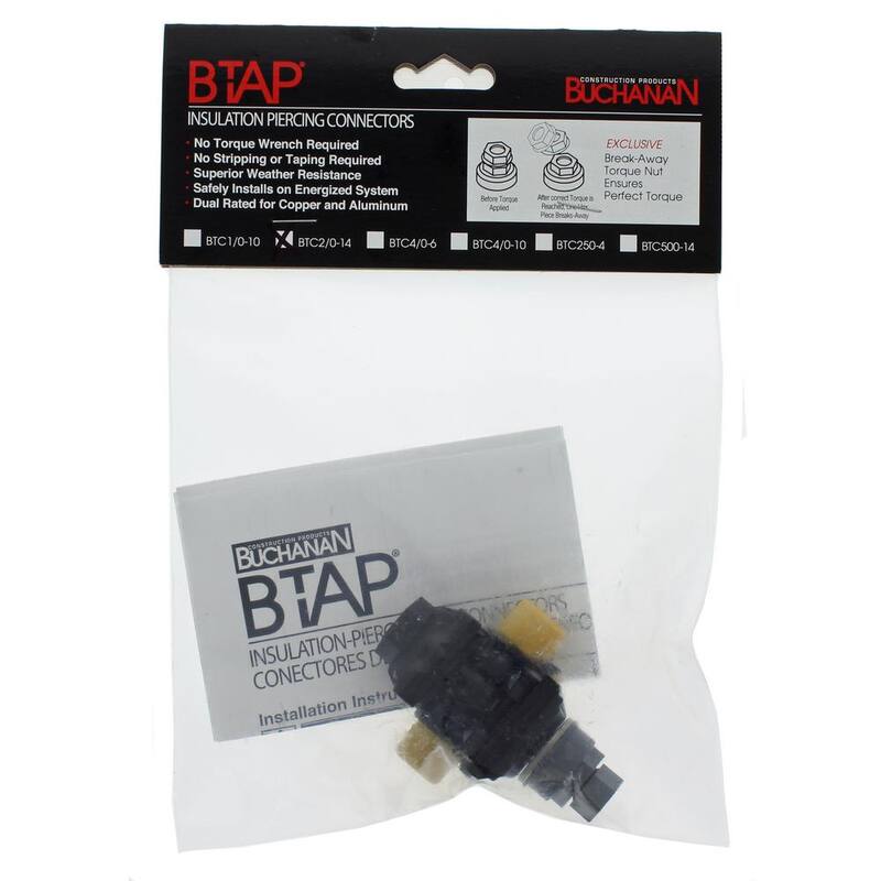 IDEAL Principal 2/0 - 4 AWG, Toma 10-14 AWG Conector Tipo B - BTC2/0-14