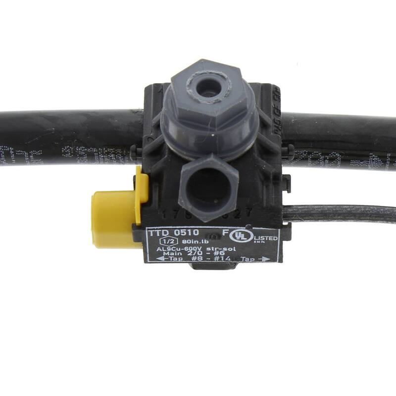 IDEAL Principal 2/0 - 4 AWG, Toma 10-14 AWG Conector Tipo B - BTC2/0-14