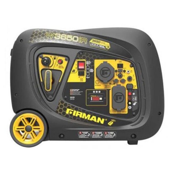 Firman Portable Generator, 3,300 W Rated, 3,650 W Surge, 30 A/20 A/8.3 A/2.1 A A - FMNW03381