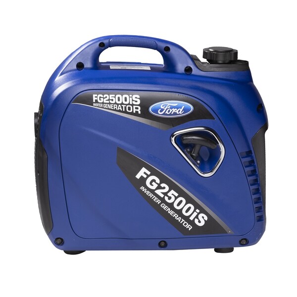 Ford Portable and Inverter Generator, Gasoline, 2,200 W Rated, 2,500 W Surge, Recoil Start, 18 A - FG2500IS