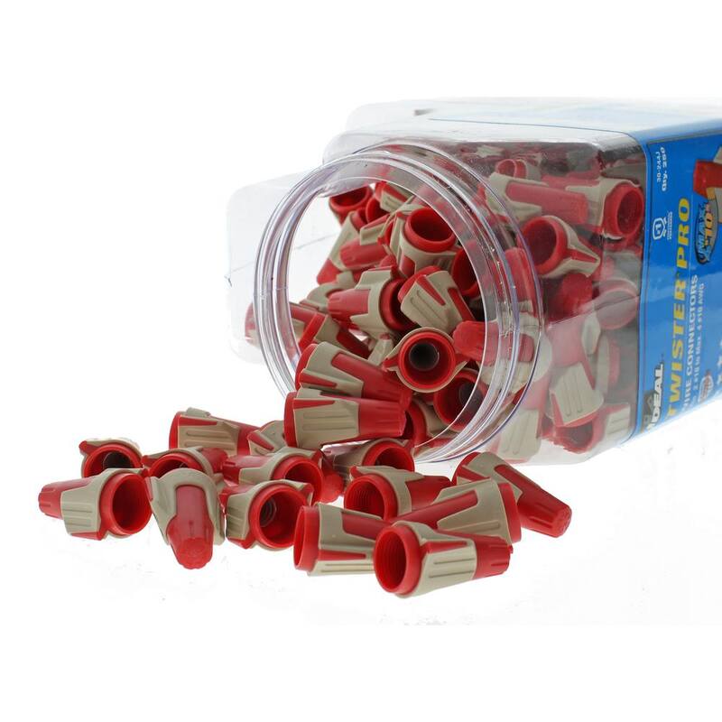 IDEAL 344 Conector de Alambre Twister PRO Rojo/Beige (paquete de 250) - 30-244J