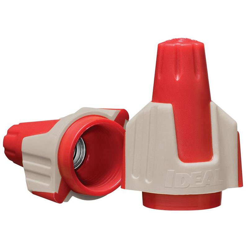 IDEAL 344 Conector de Alambre Twister PRO Rojo/Beige (paquete de 250) - 30-244J