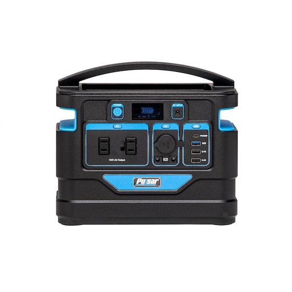 Pulsar Portable Generator, 500 W Surge, 120V AC/12V DC, 10 A - PPS500