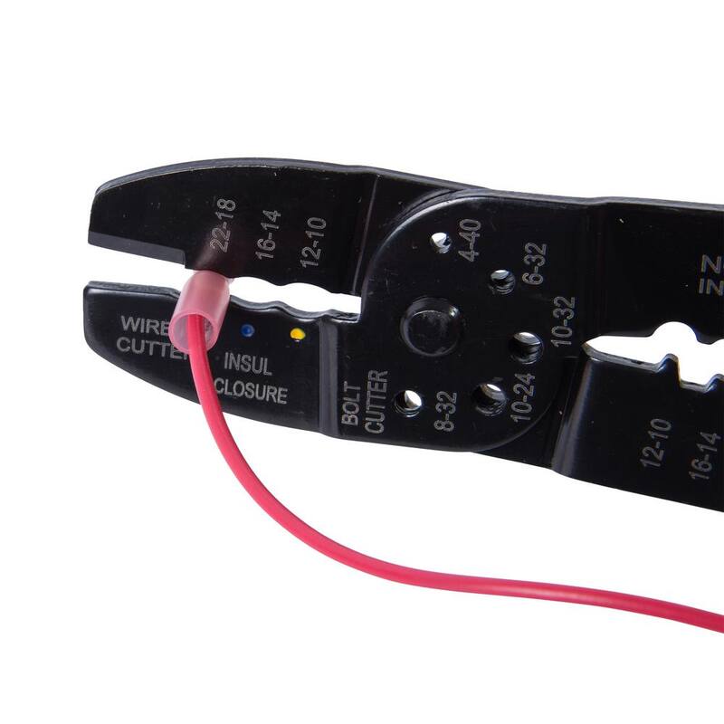 Gardner Bender 22-18 AWG 8-10 Terminal de anillo espada para pernos, rojo (paquete de 6) - AMT-SR2218