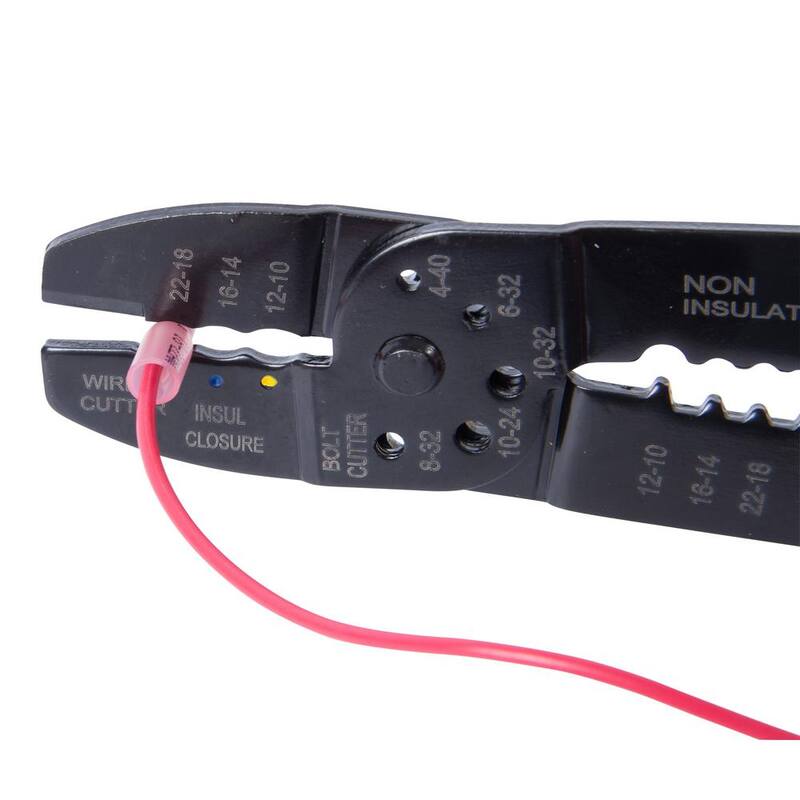 Gardner Bender 22-18 AWG 8-10 Terminal de anillo espada para pernos, rojo (paquete de 6) - AMT-SR2218