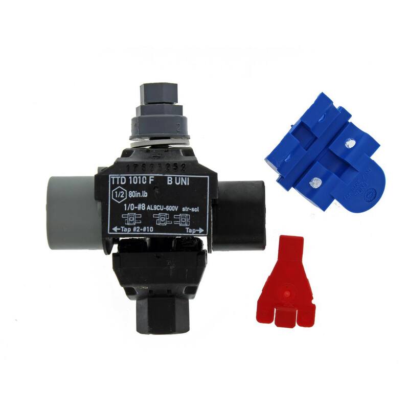 IDEAL Principal 1/0 a 8 AWG, Derivación 2-10 AWG Conector en T - BTC1/0-10
