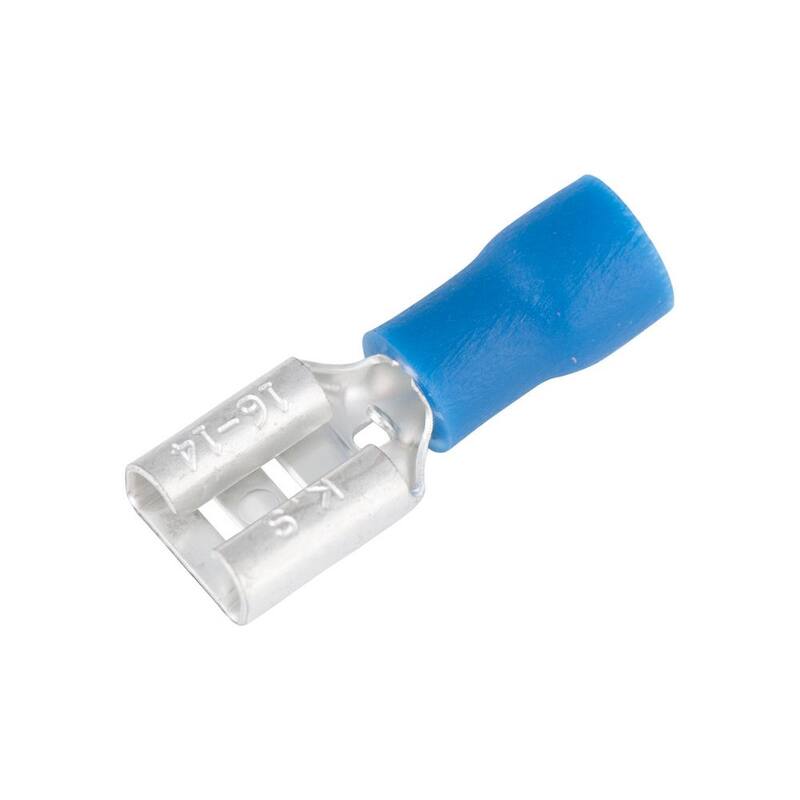 Gardner Bender 16-14 AWG Desconexión Hembra de 0.250 Tab, Azul (Paquete de 5) - 10-143F
