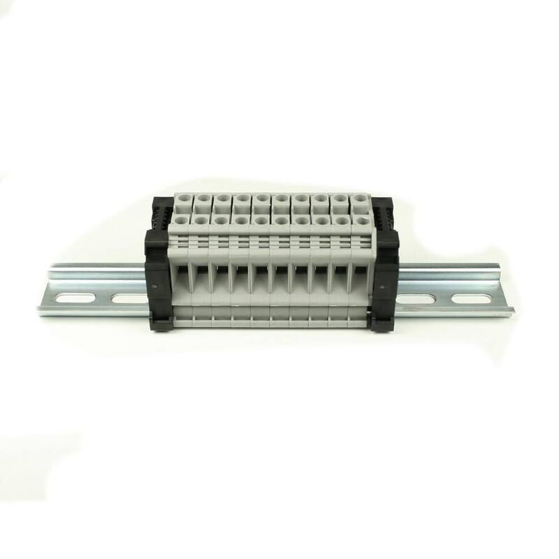 Ensamblaje de Bloque de Terminales de 10 Terminales ASI, 24-8 AWG, 50 Amperios, 300 Voltios, UL - RAAK6N21-10