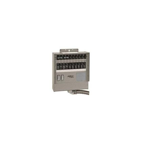 Reliance Controls RELIANCE CONTROLS Pro/Tran 2 Series 510C Transfer Switch, 50 A, 120 V, 12,500 W, 1-Phase - 510C