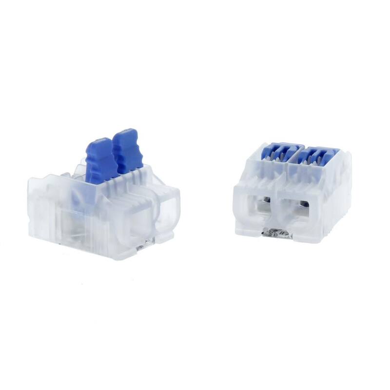 IDEAL Conector de alambre In-Sure Lever, 2 puertos, 500/Jar - 30-50L22J