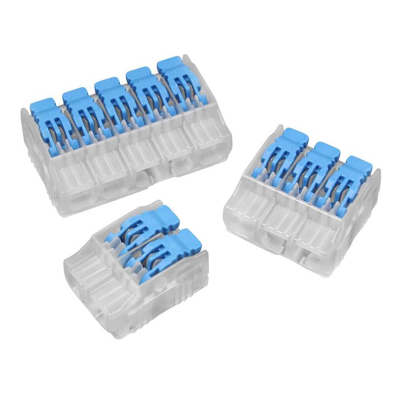 IDEAL Conector de alambre In-Sure Lever, 2 puertos, 500/Jar - 30-50L22J