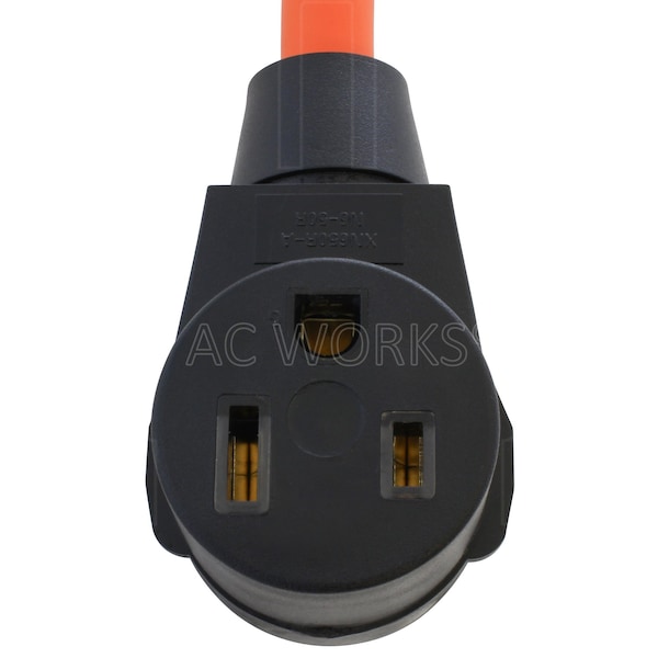 Ac Works 1.5FT L21-30P 30A 3-Phase 120/208V Locking Plug to 6-50 Welder Connector - WDL2130650-018
