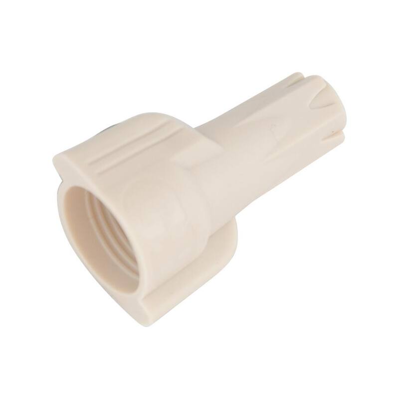 Conector de alambre ULTRA Gardner Bender Hex-Lok, color arena (28000 por caja) - 12-1H1BU