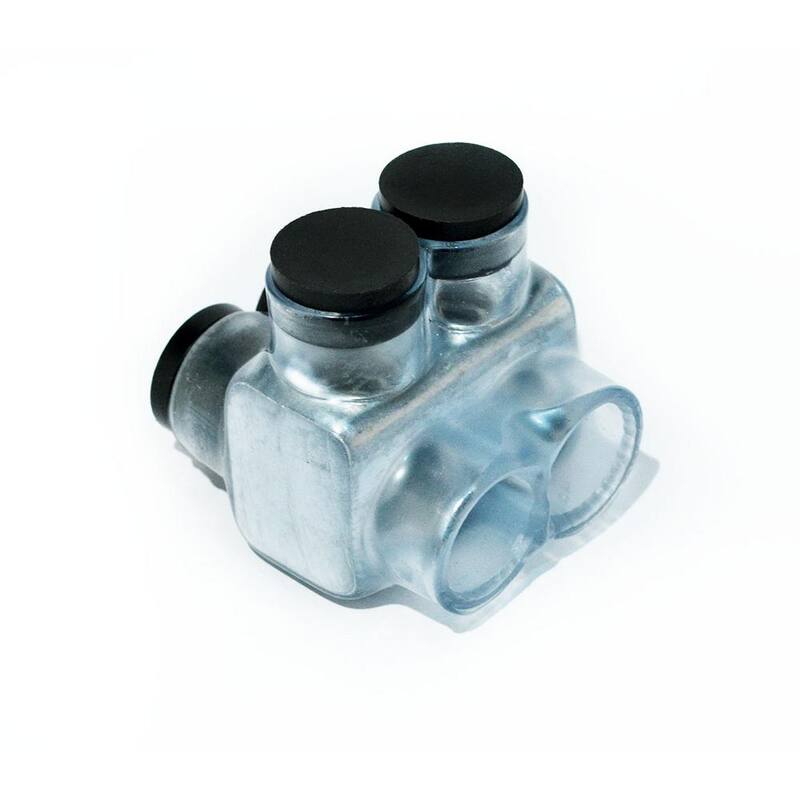 Conector de derivación aislado de 250 MCM - 6 AWG con entrada dual de visión sin marca - IT-250CB