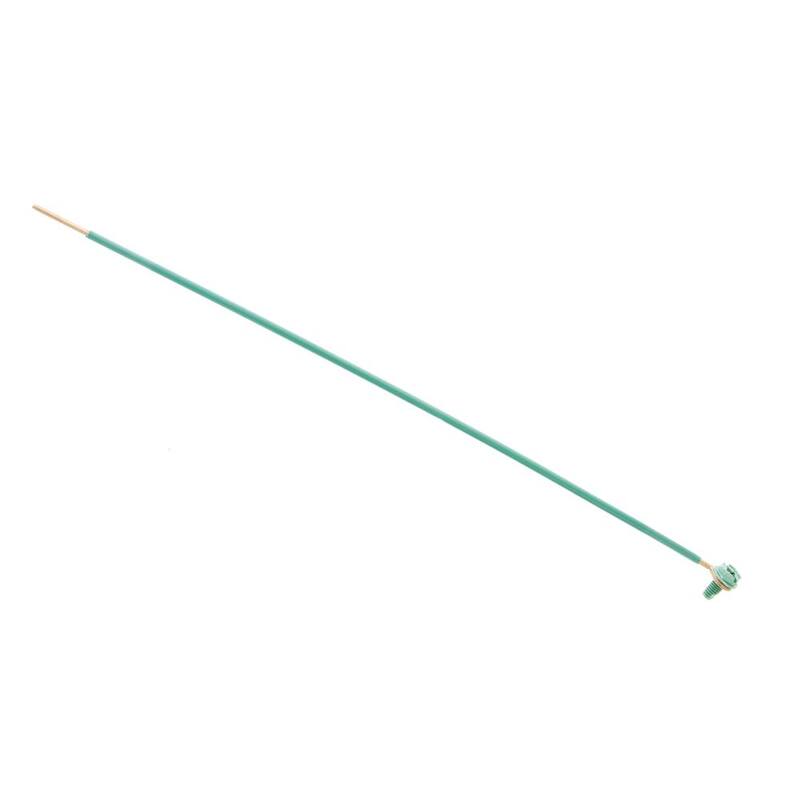 IDEAL 12 AWG Sólido 10 pulgadas Pigtail con Anillo y Tornillo de Tierra y Extremo Pelado 50/Bolsa - 30-3410