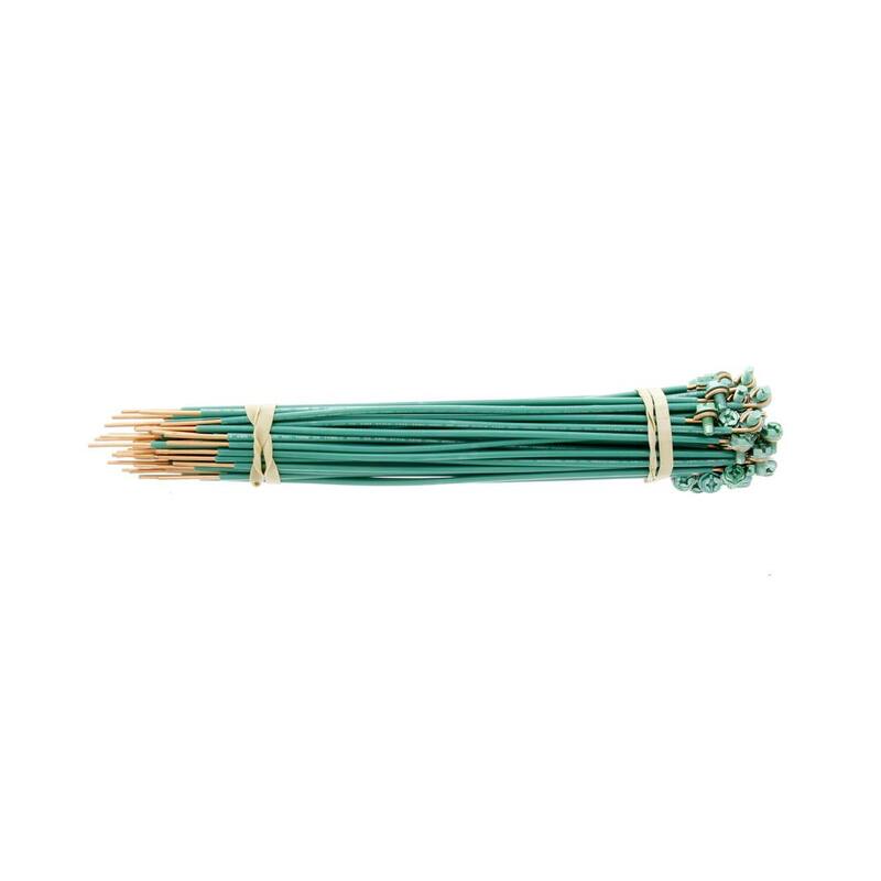 Cable sólido de 12 AWG con 10 pulgadas de pata de cochino con lazo, tornillo de tierra y extremo pelado 500/ caja - 30-3394.