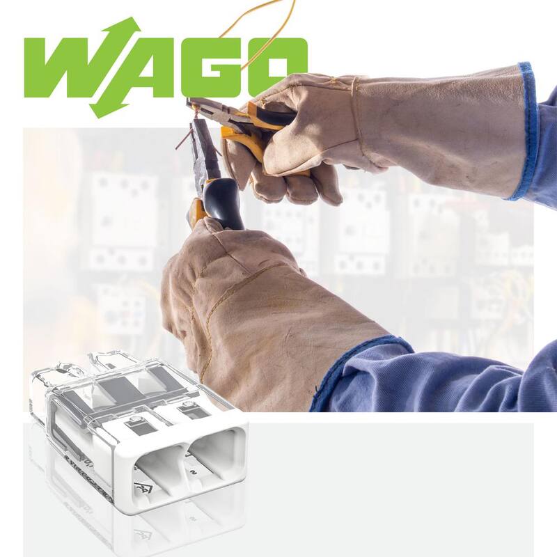Serie de conectores de cable push-in de 2 puertos WAGO 2773 para cajas de empalme, con cubierta blanca, (paquete de 10) - 27730402/996010.