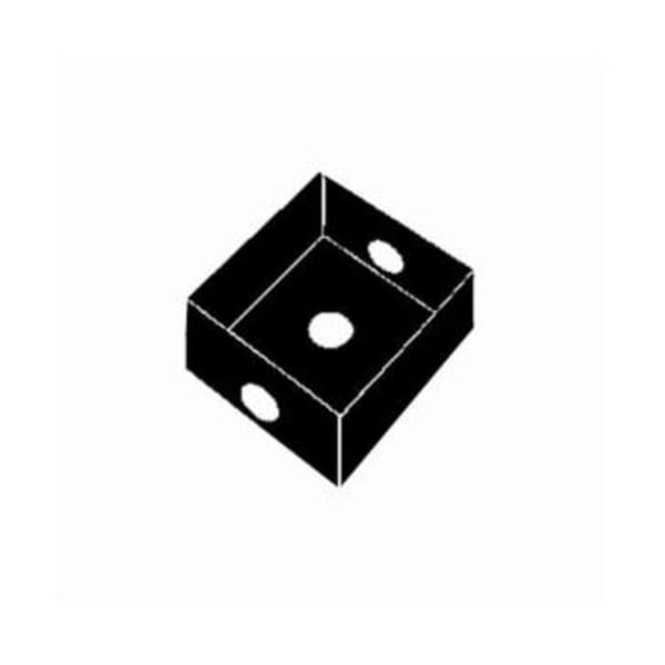 Mulberry Electrical Box, 30.5 cu in, Outlet Box Type, 2 Gangs, Aluminum, Square Shape - 30236Z