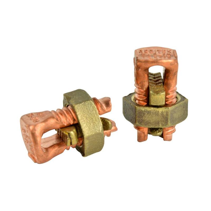 Gardner Bender Conectores de Empalme Dividido de Cobre de 8 AWG, Paquete de 2 (Caja de 6) - GSBC-8N