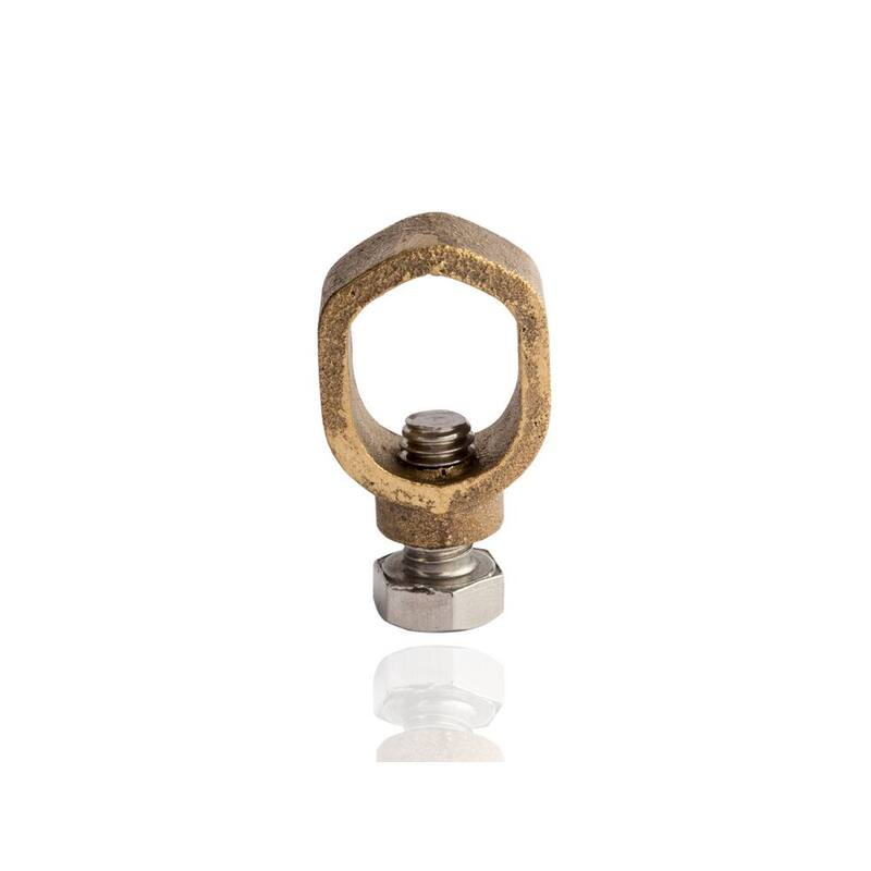 Abrazadera de varilla de tierra de bronce de silicona para servicio estándar NSi Industries para 1/2 pulg. - 1 pieza - GRC-50
