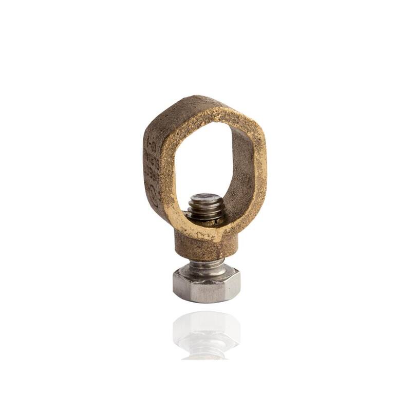 Abrazadera de varilla de tierra de bronce de silicona para servicio estándar NSi Industries para 1/2 pulg. - 1 pieza - GRC-50