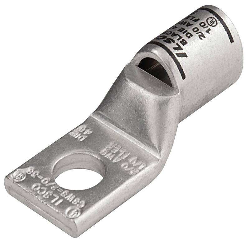 Conector de compresión de cobre ILSCO Surecrimp, tamaño de conductor 2/0, 1 hoyo (paquete de 3) - CSWS-2/0-38-EC.