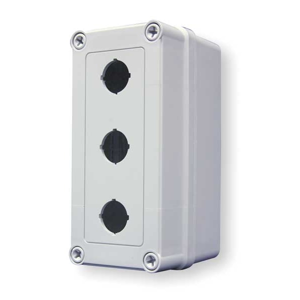 Vynckier Polyester Electrical Enclosures, 9.09 in H, 3.61 in D, 3.18 in W, NEMA 4X, Screw On - VM933-PBS3