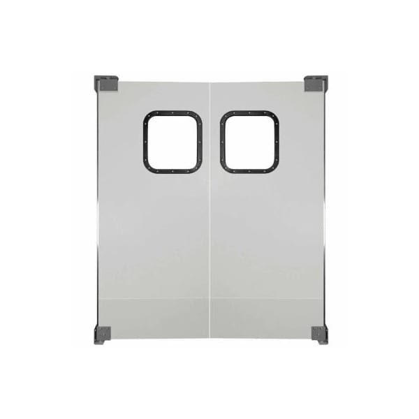 Chase Industries,. Chase Doors Light to Medium Duty Service Door Double Panel Gray 4' x 8' - 4896NWD-MG