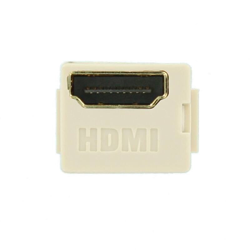 Leviton Feed Through, Conector de Cable HDMI QuickPort - Almendra Claro - 40834-T