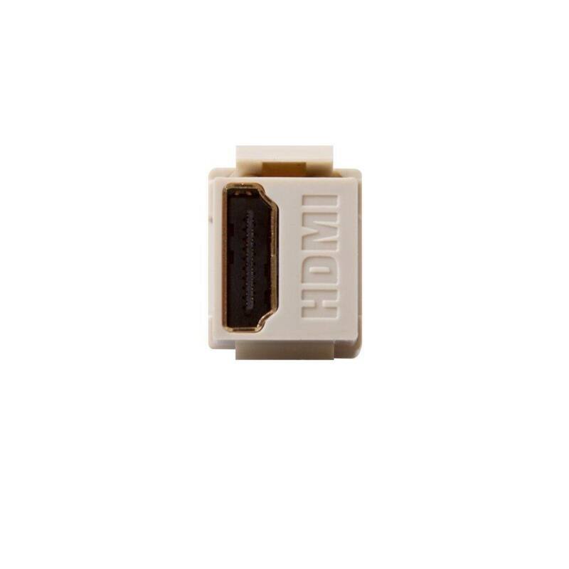 Leviton Feed Through, Conector de Cable HDMI QuickPort - Almendra Claro - 40834-T