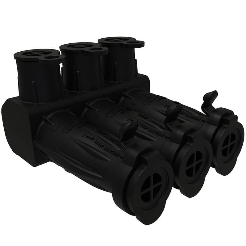 Conector múltiple aislado SafetySub de ILSCO, entierro directo, rango de conductores 350-12, 3 puertos - PED3-350SS-DB-EC