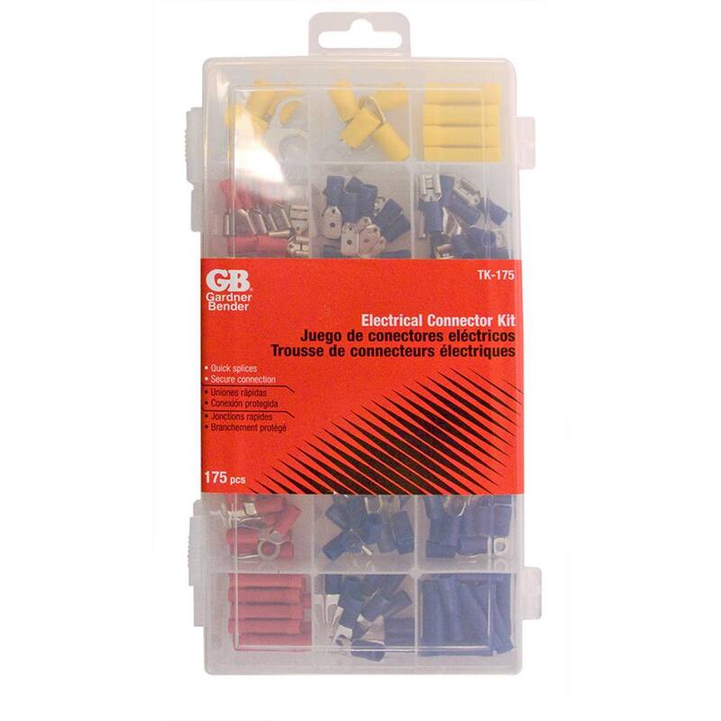 Kit de tarjeta deslizante Gardner Bender con 175 terminales sin soldadura surtidos (paquete de 5) - TK-175