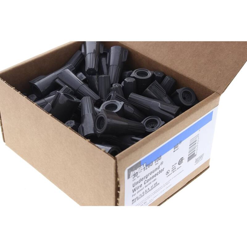 Conector de cable subterráneo IDEAL Modelo 60, Gris-Gris (100 por caja) - 30-1260