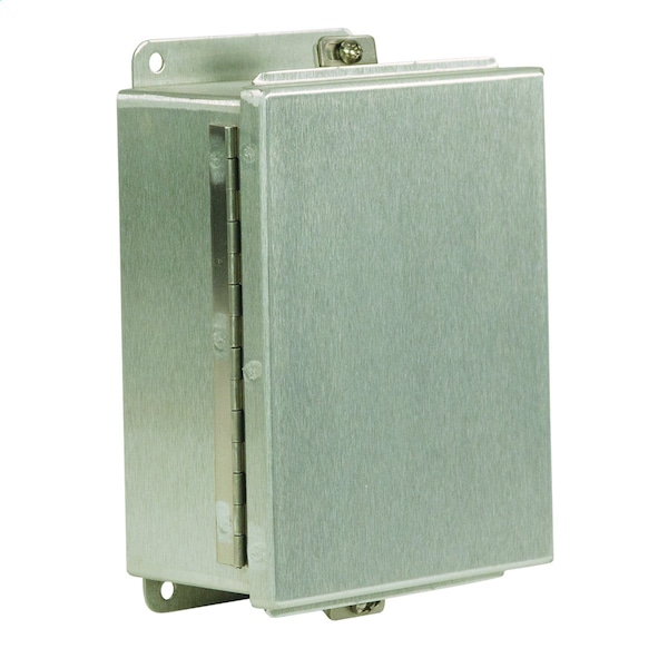 Wiegmann Enclosure Cover, 11 in. H x 8-1/2 in. W x 4-1/2 in. L, Aluminum - BN4100804CHAL